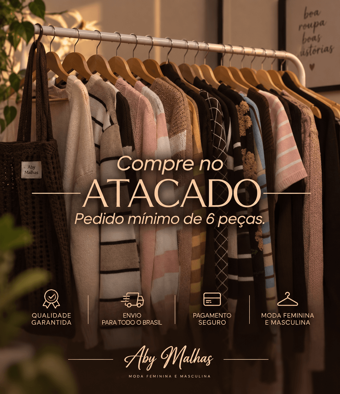 Compre no atacado com pedido mínimo de 6 peças - Aby Malhas