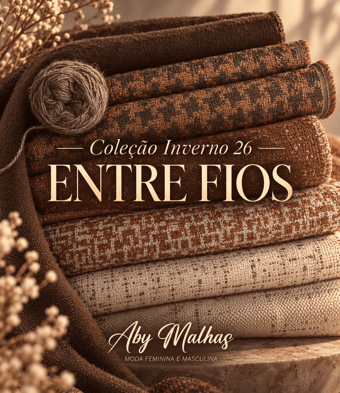 Coleção Inverno 26 Entre Fios - Aby Malhas